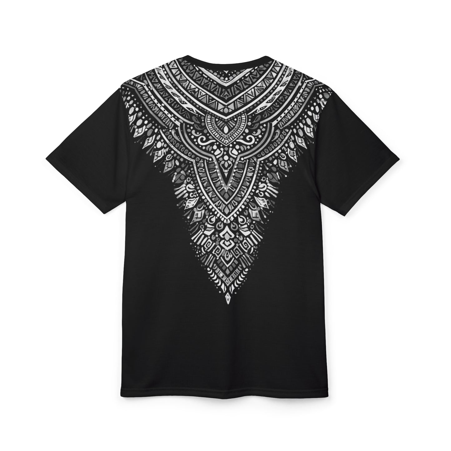 GSA BY JR Black Mandala V-Neck Tribal Tee
