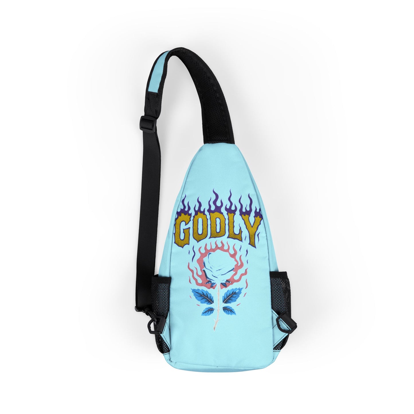 Sling Backpack - Teal/ Gold