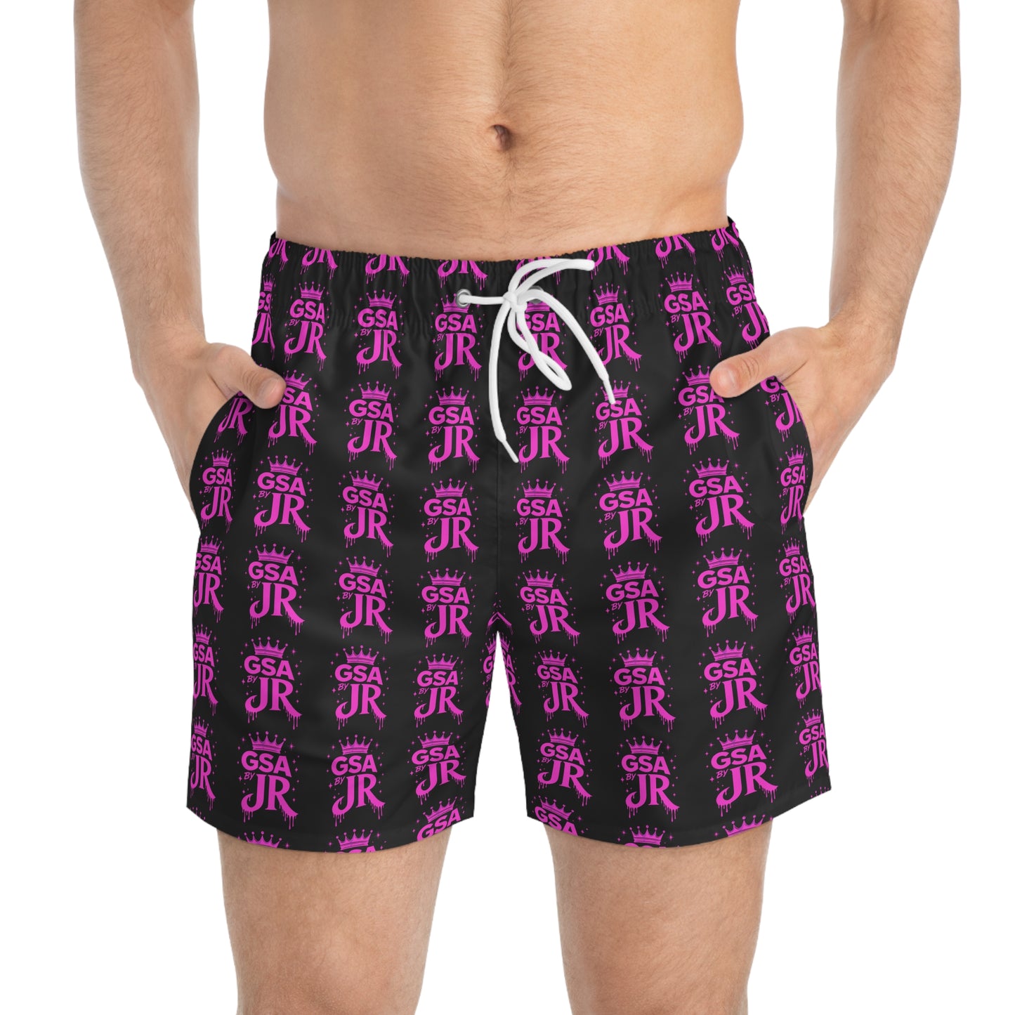 GSA BY JR Swimming Trunks ( Pink GSA )