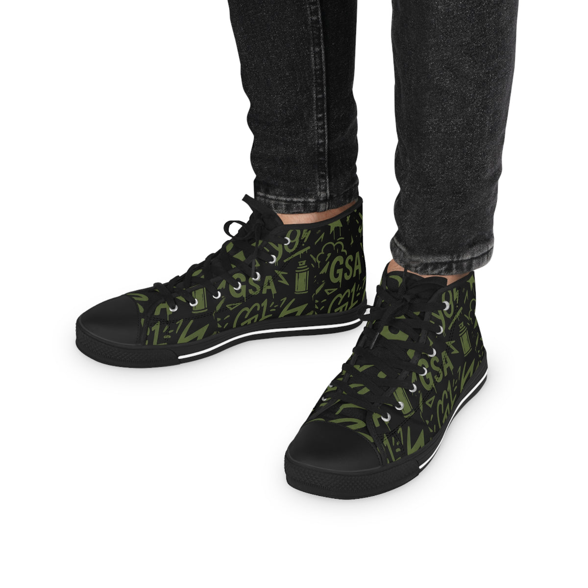 G1 Hightop Sneakers - Army Green