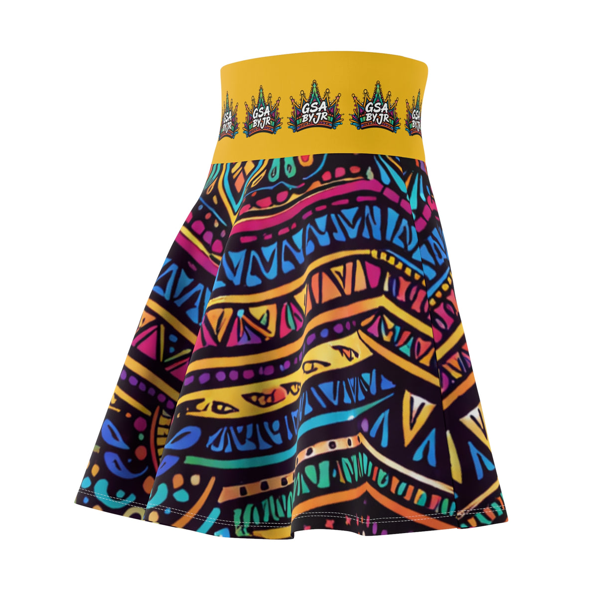 Colorful Tribal Pattern Skater Skirt