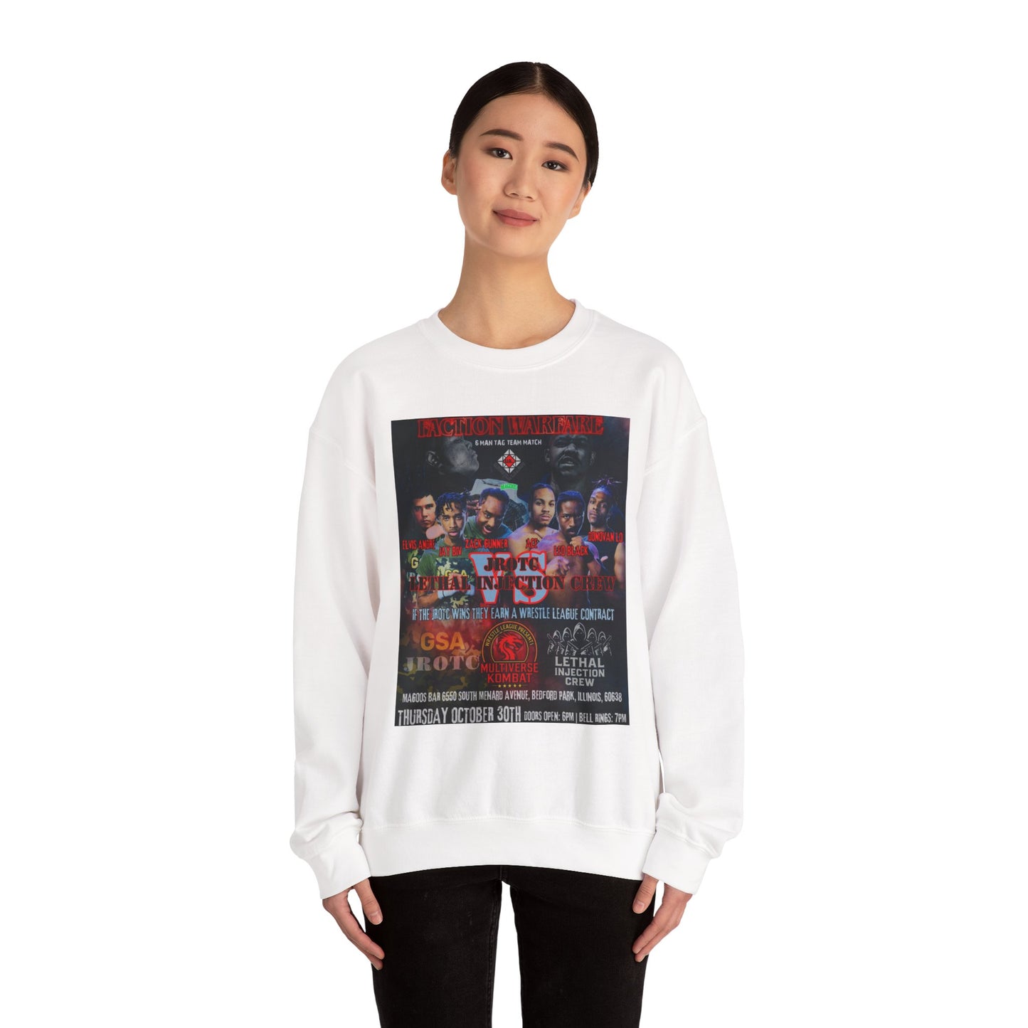 THE JROTC VS LIC SWEATSHIRT ( Multiverse Kombat )