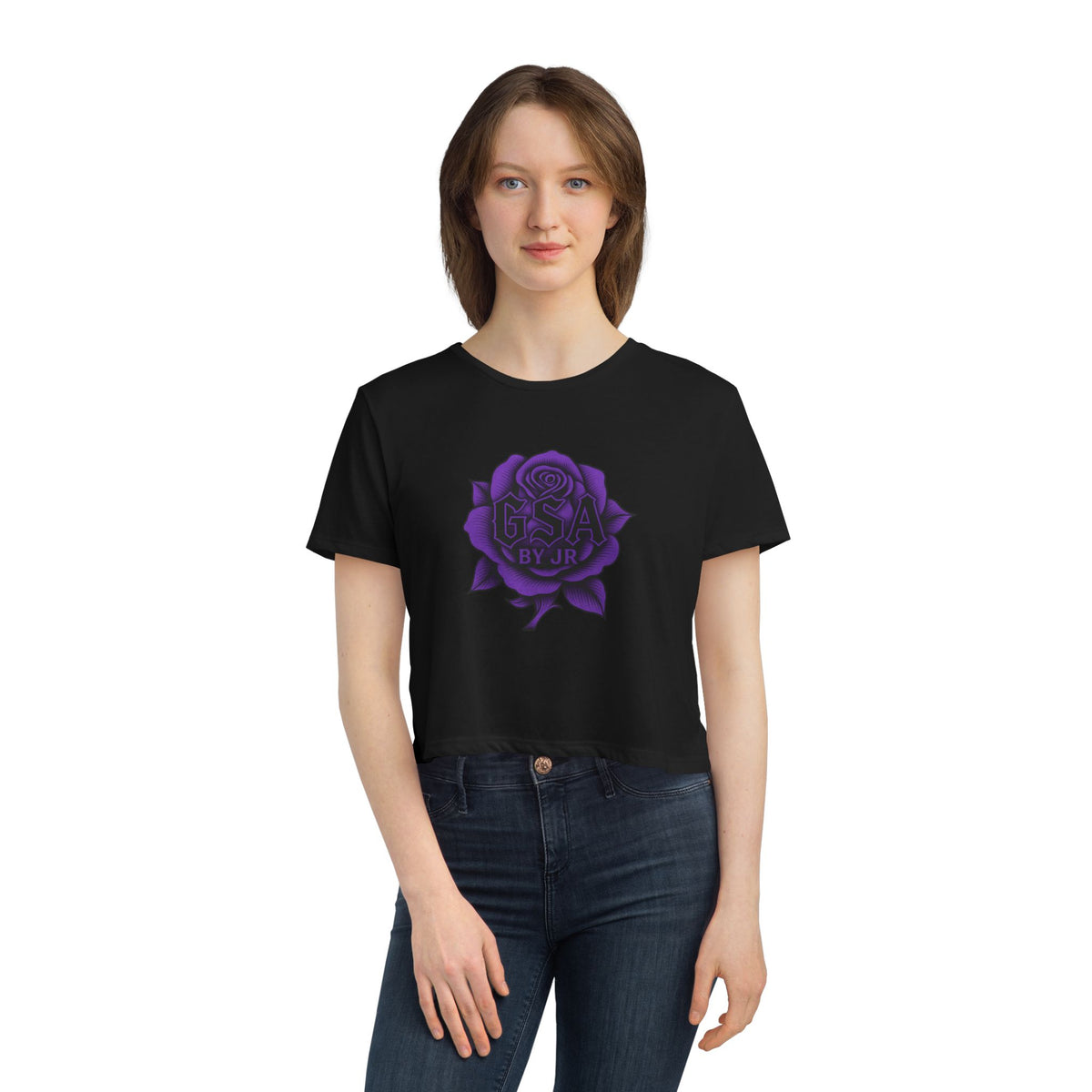 Cropped Tee - Purple GSA