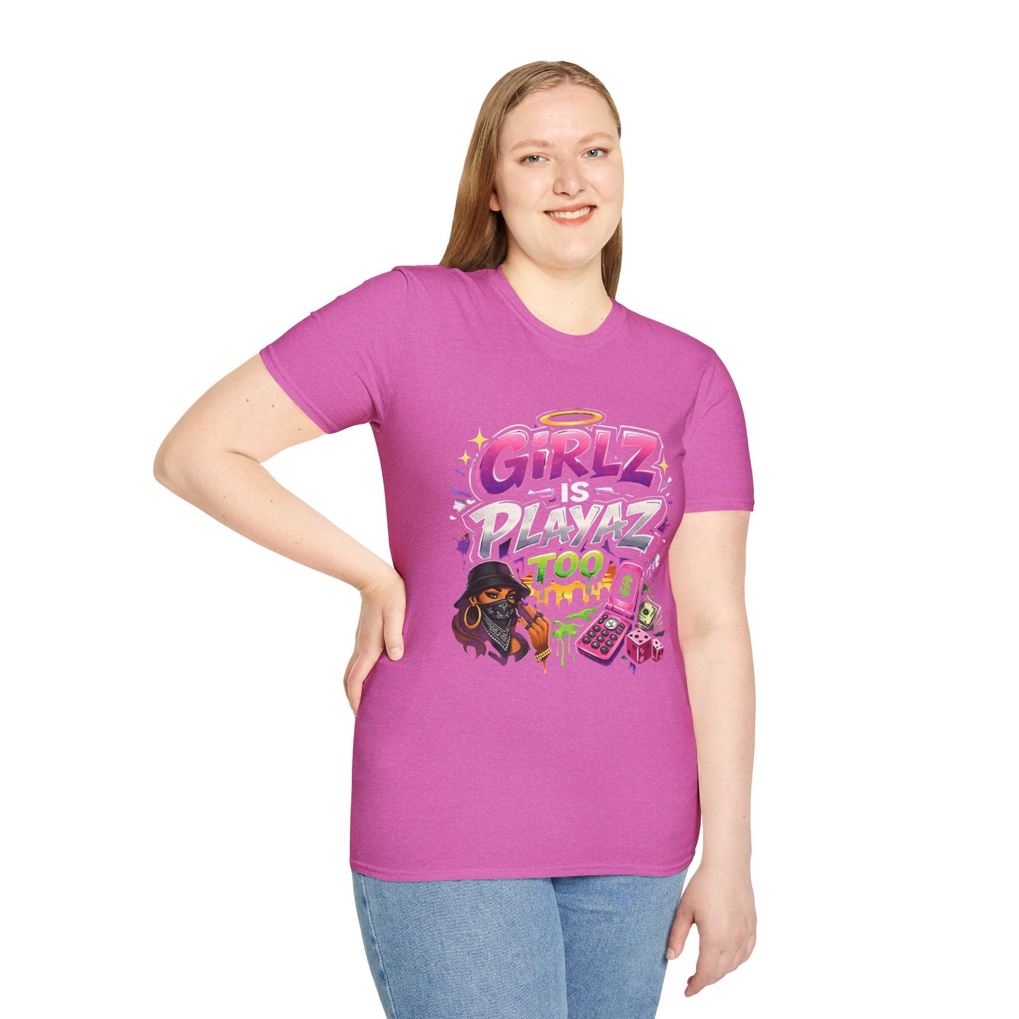 GSA BY JR " Girlz Is Playaz Too " Softstyle Tee