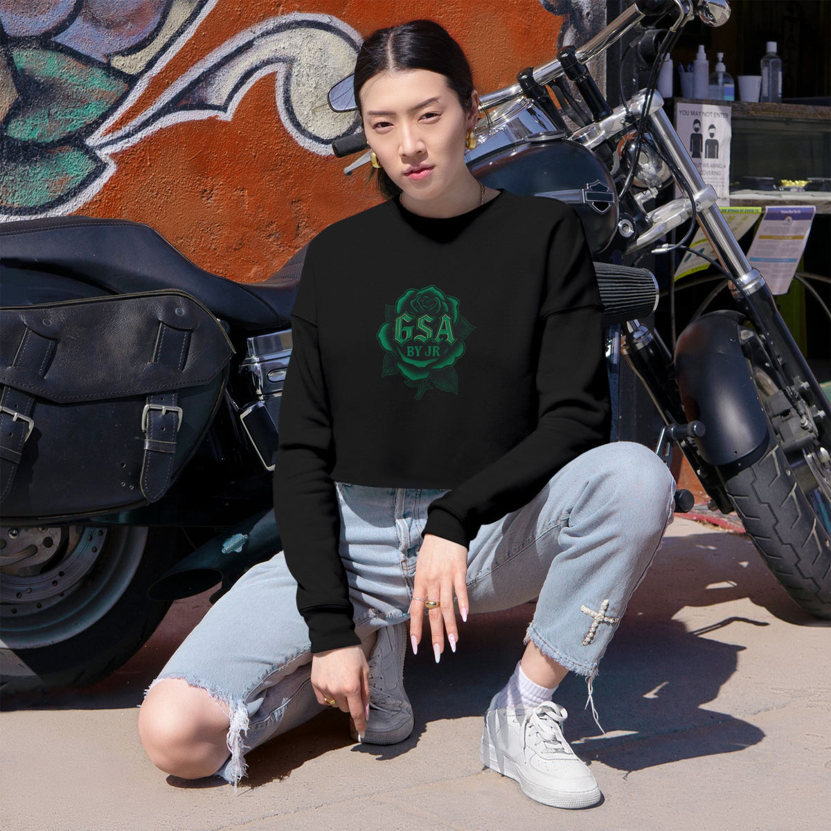 Cropped Sweatshirt - Green GSA