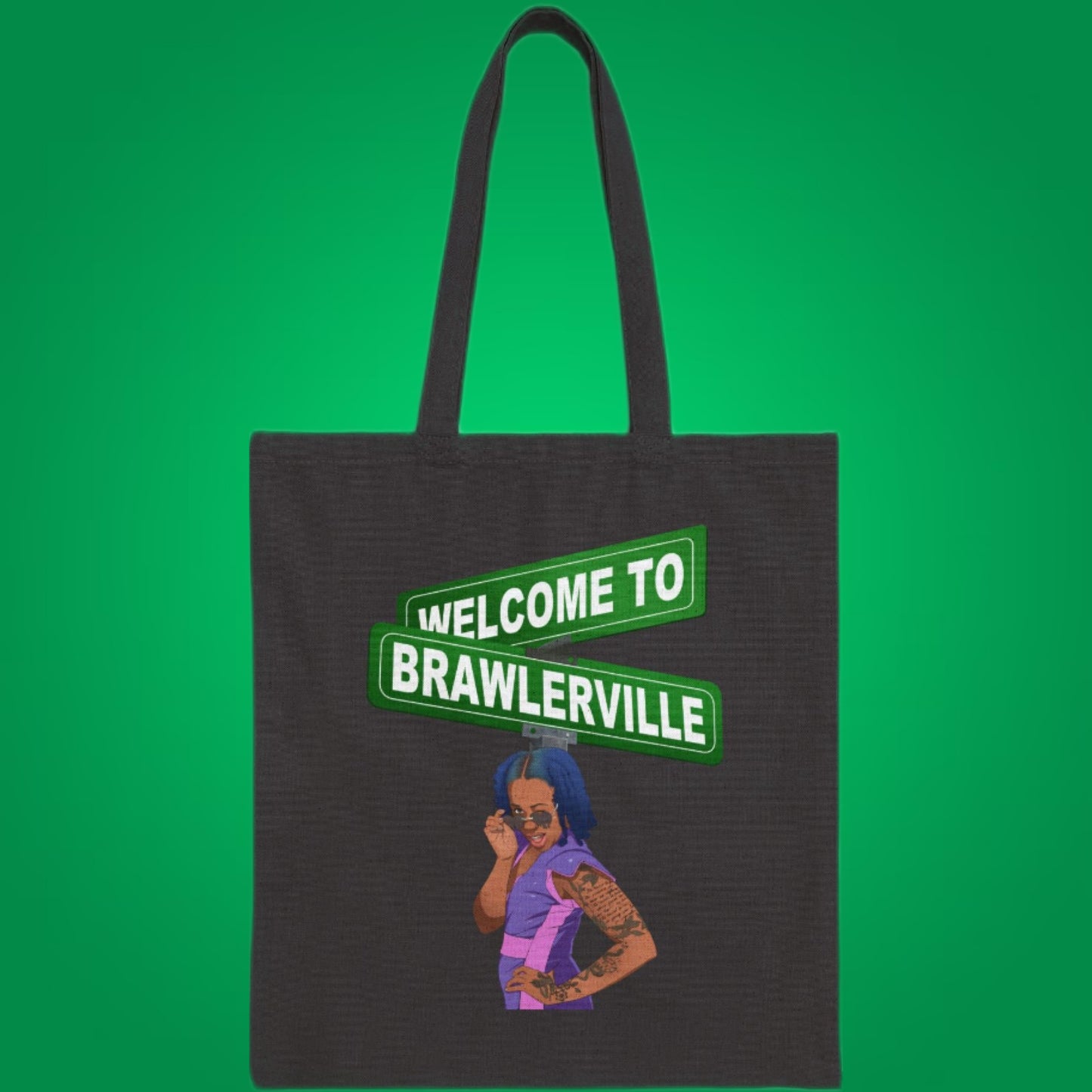 Britany Kay "Welcome to Brawlerville" Tote Bag