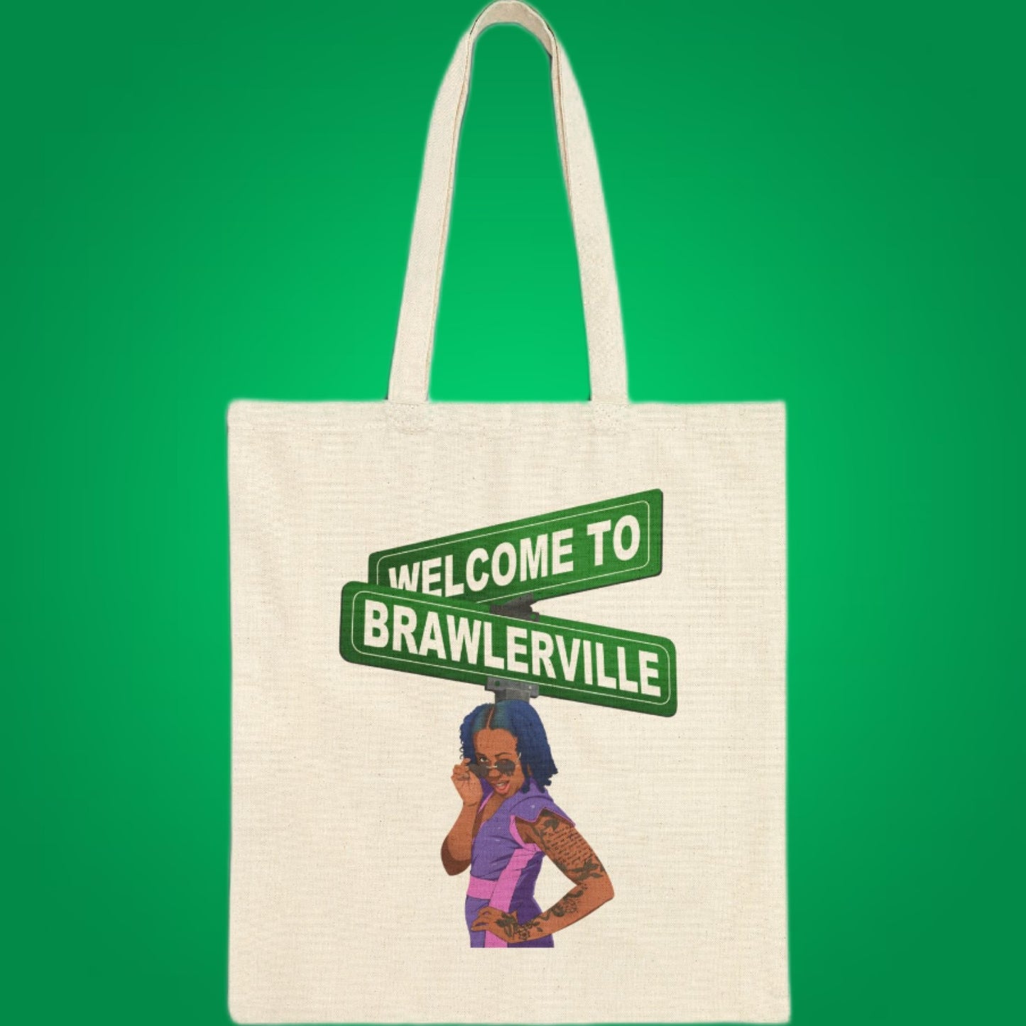 Britany Kay "Welcome to Brawlerville" Tote Bag