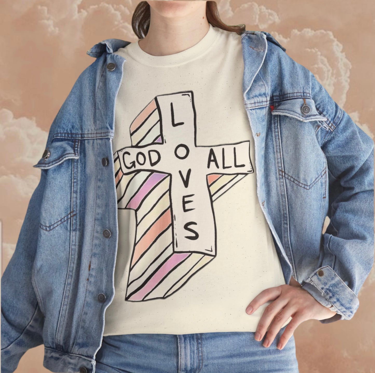 God Loves All " Beige Variant "