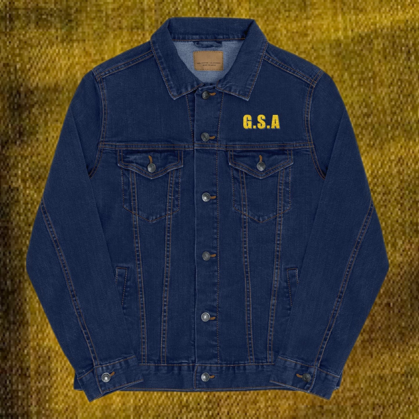 GSA BY JR Embroidered Unisex Denim Jacket