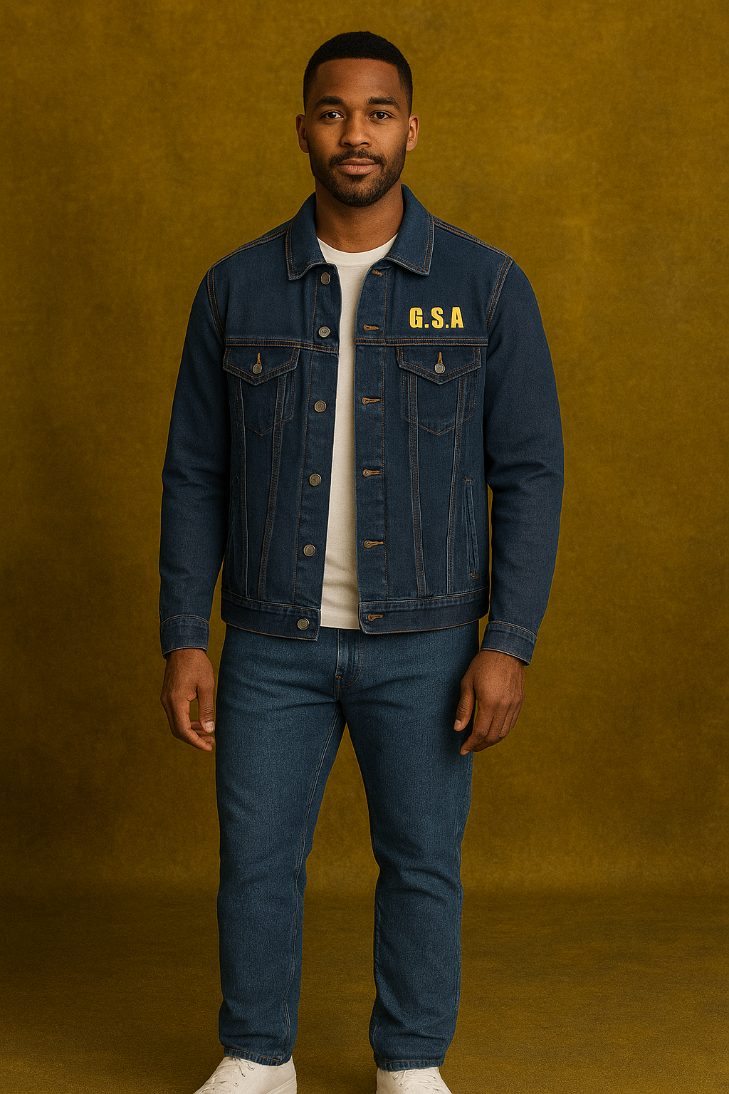 GSA BY JR Embroidered Unisex Denim Jacket