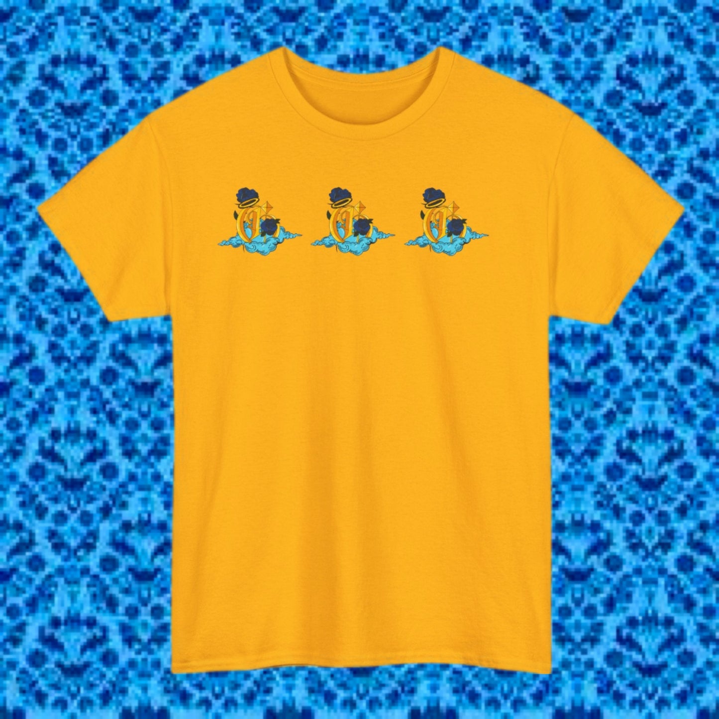 Godly Tee ( Blue/ Yellow )