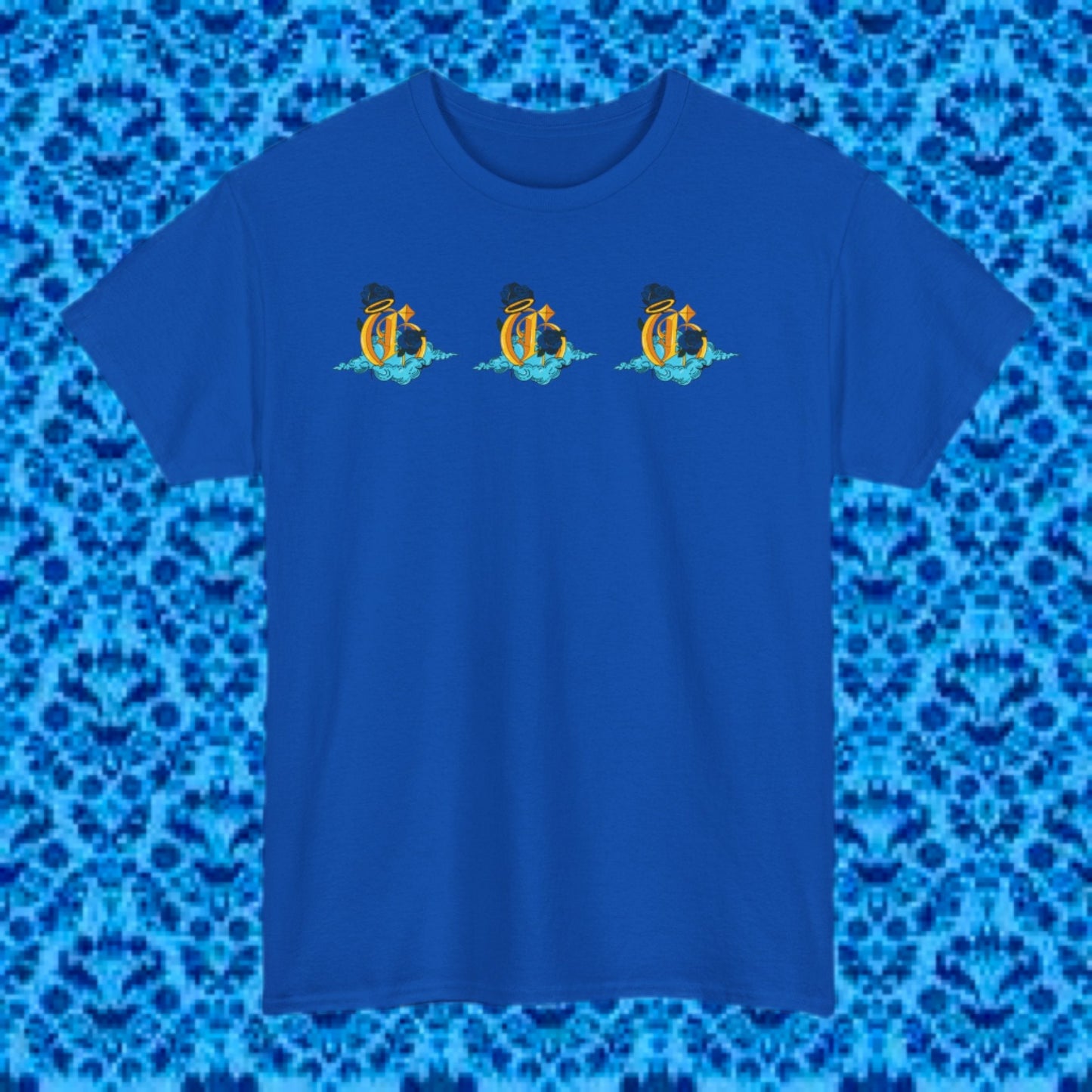 Godly Tee ( Blue/ Yellow )