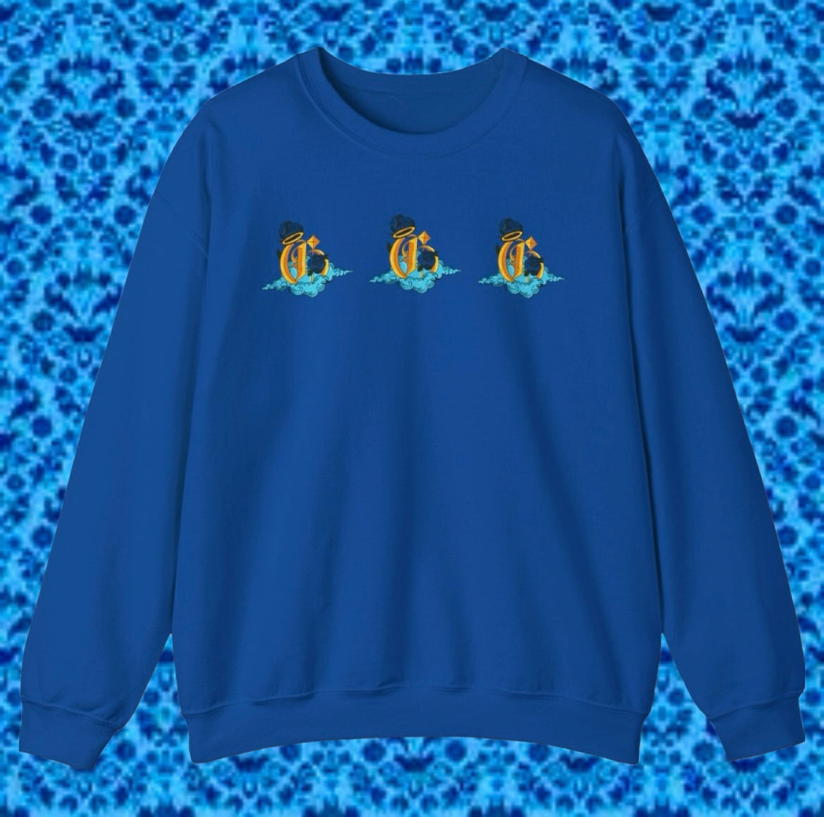 Godly Sweatshirt ( Blue/ Yellow )