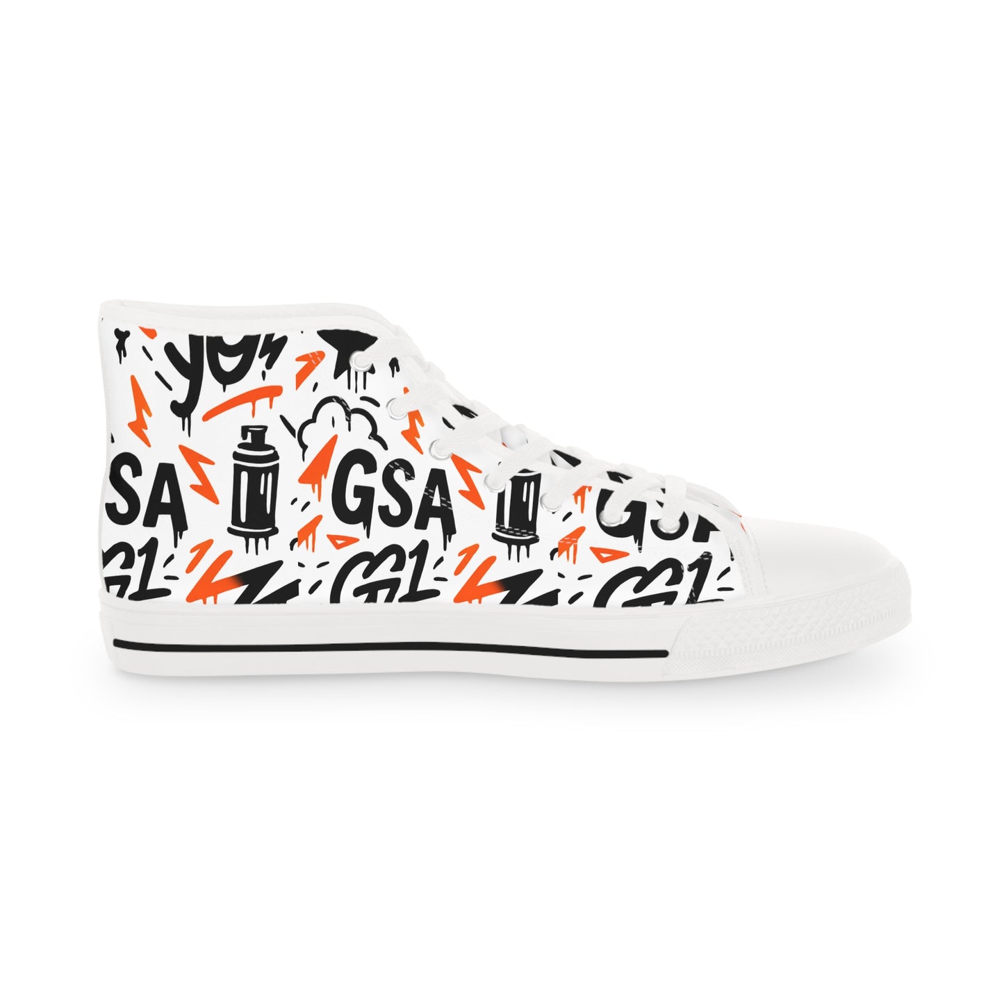 G1 Hightop Sneakers - Orange Bursts