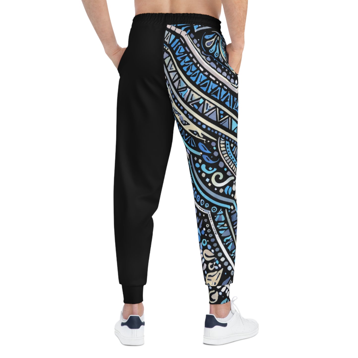 GSA BY JR Blue Paisley Athletic Joggers