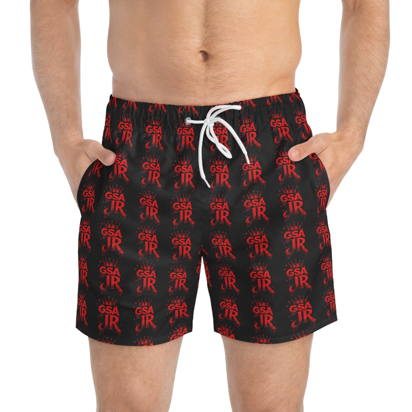 GSA BY JR Swimming Trunks ( Red GSA )