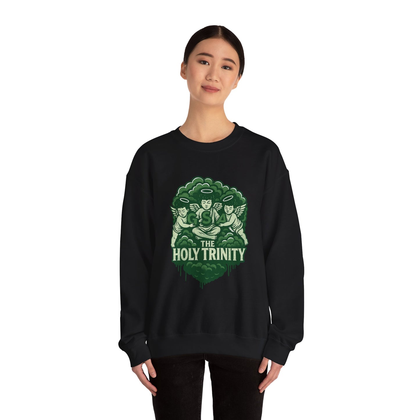 GSA BY JR ' Holy Trinity Sweatshirt ( Green & Black )