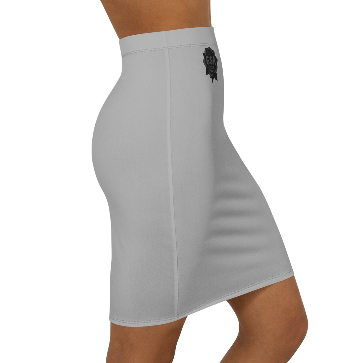 Pencil Skirt - Grey Emblem