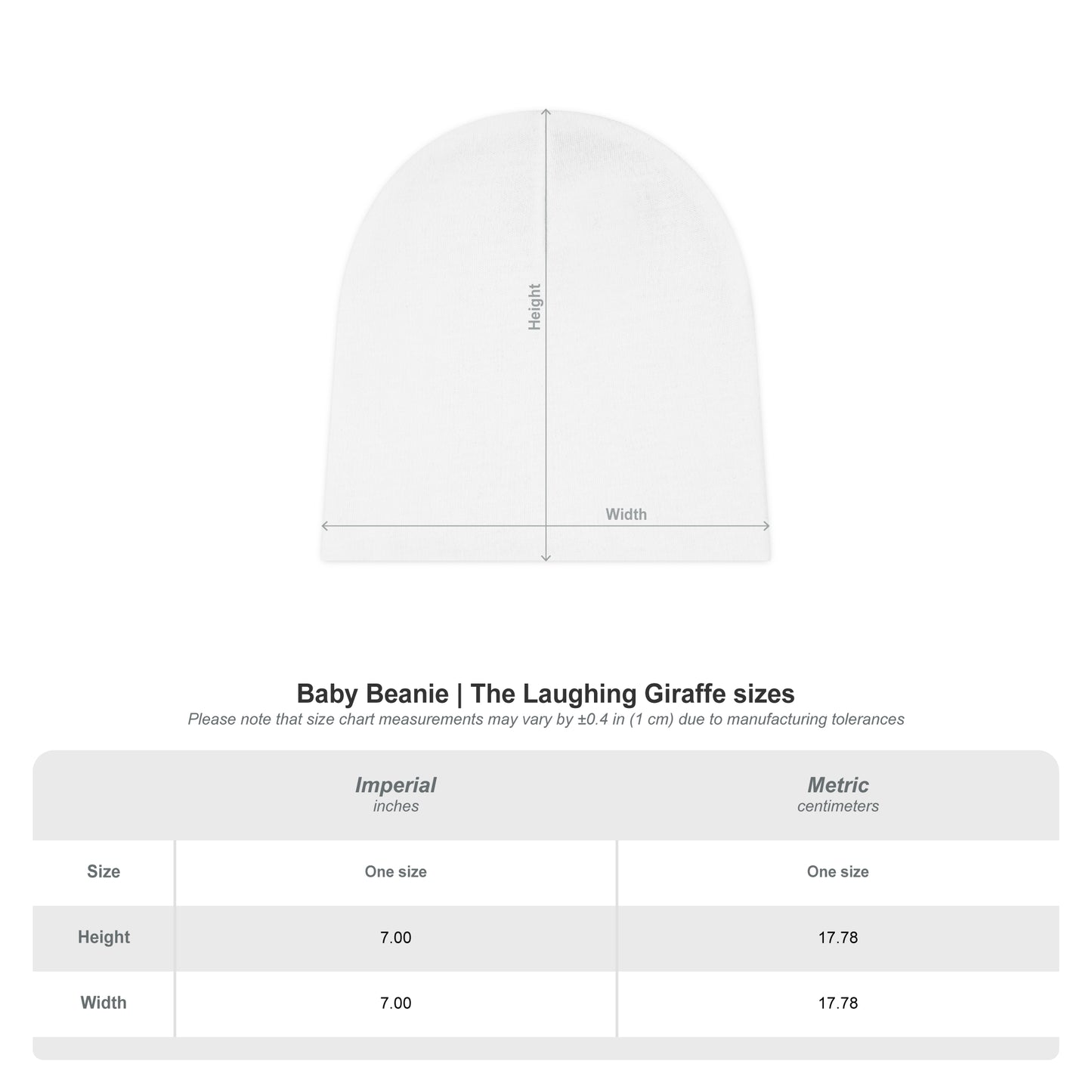 GSA BY JR Baby Beanie