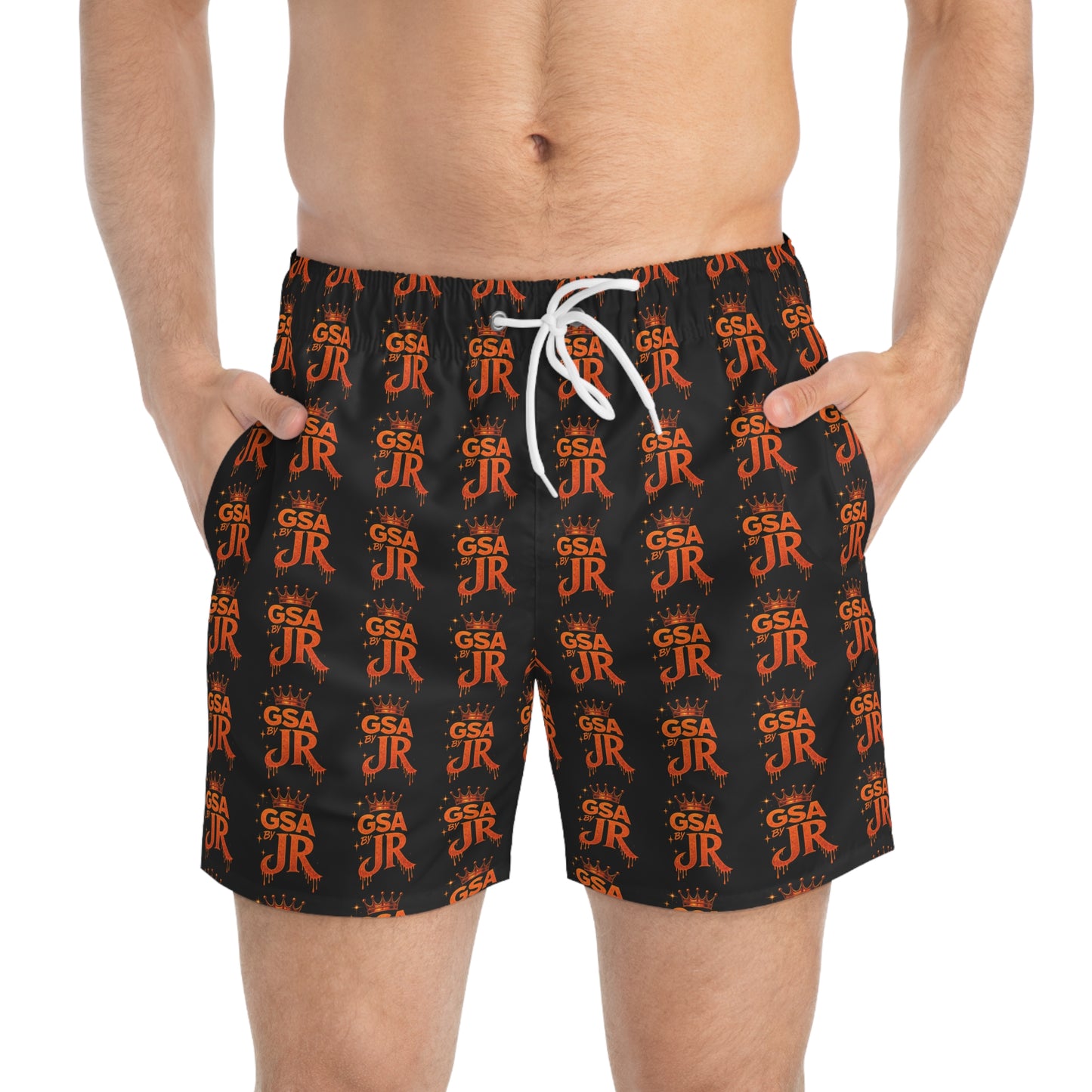 GSA BY JR Swimming Trunks ( Orange GSA )