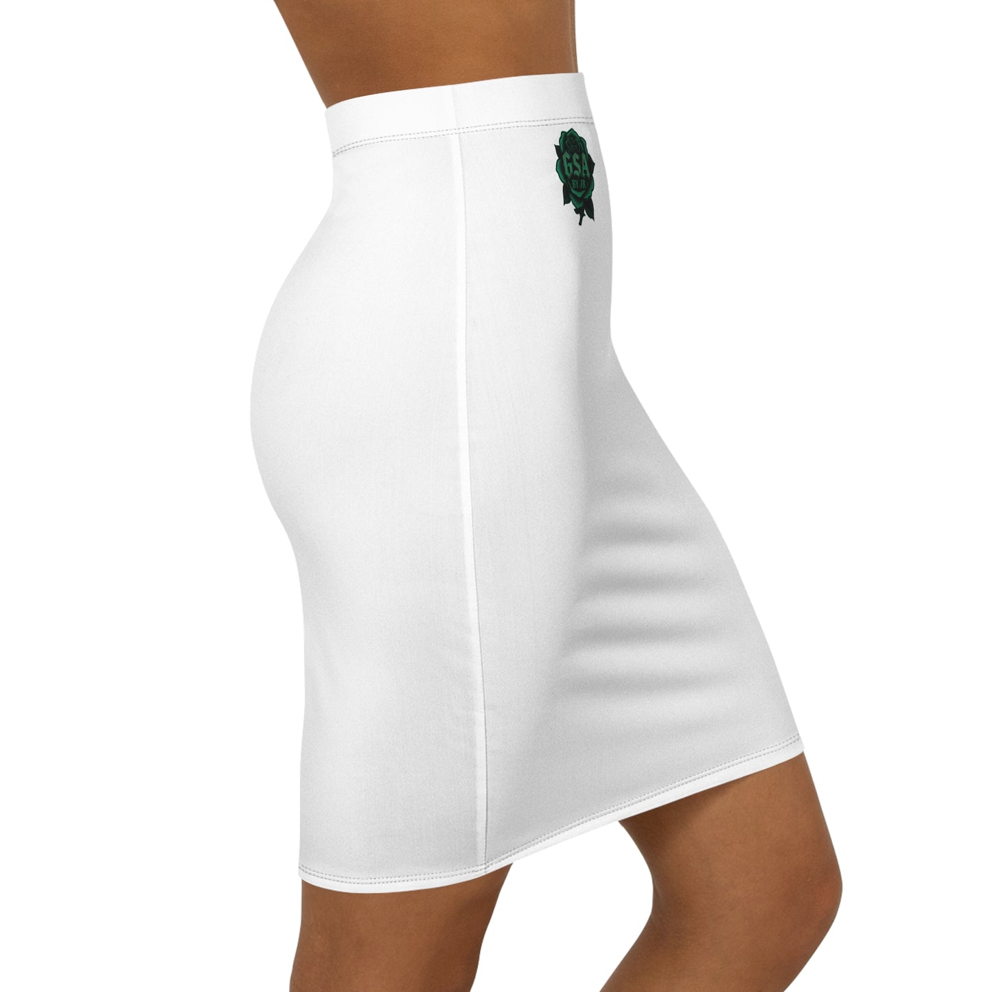 Pencil Skirt - Green Emblem