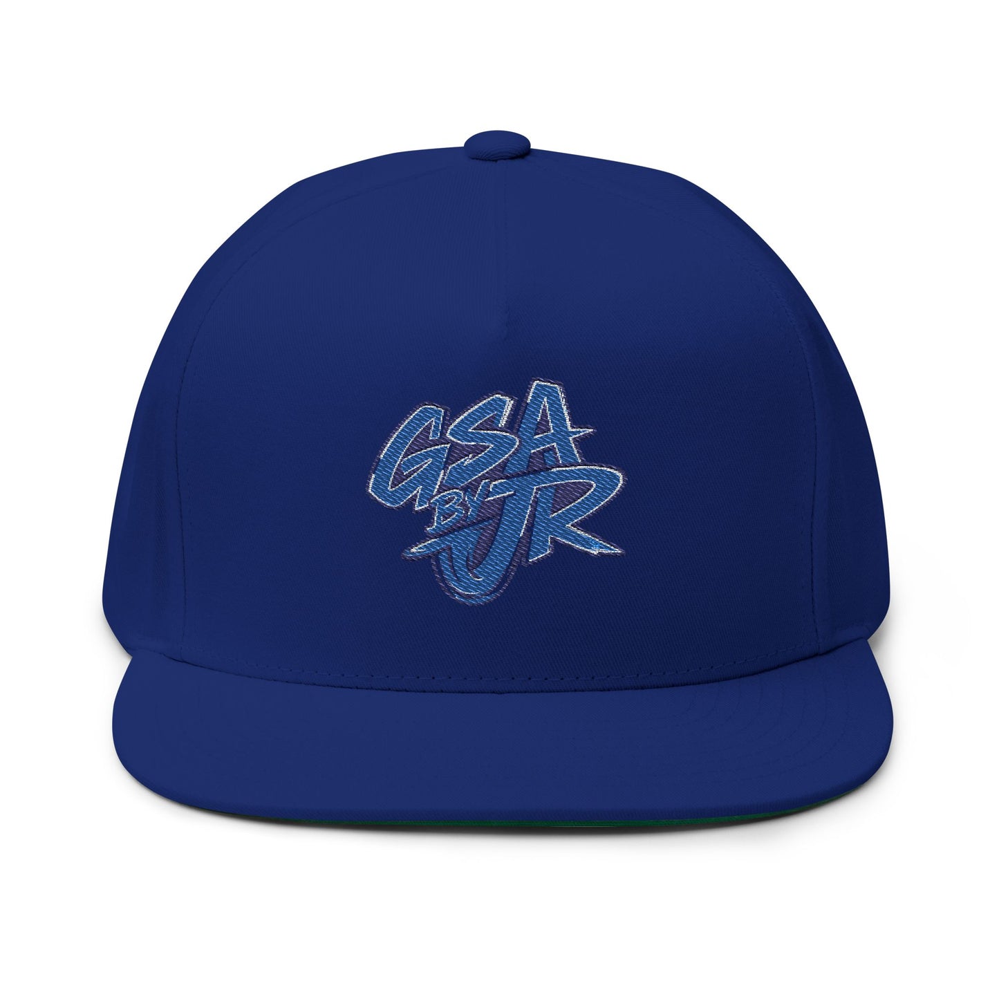 Blue Graffiti Flat Bill Cap