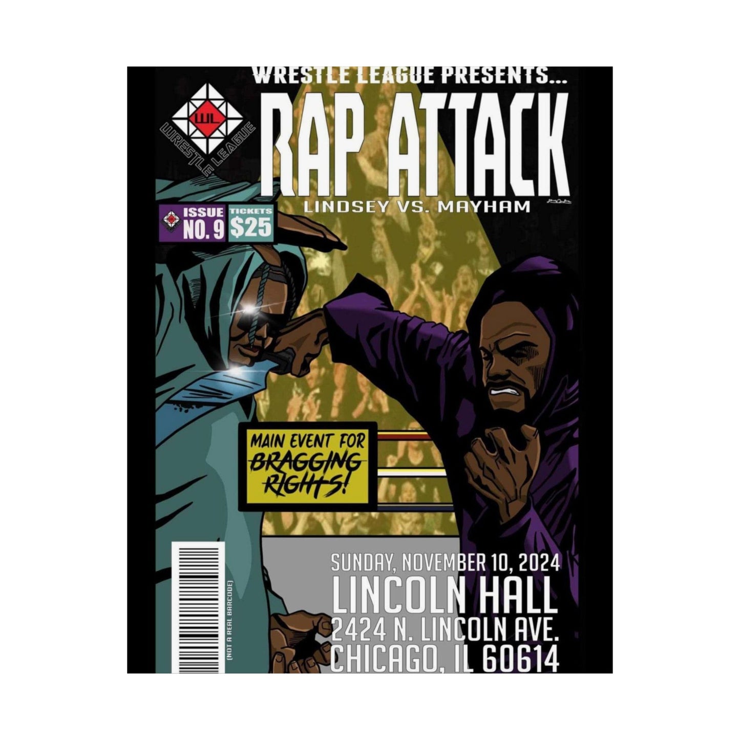 JR LINDSEY VS MOCHOSE MAYHAM POSTER