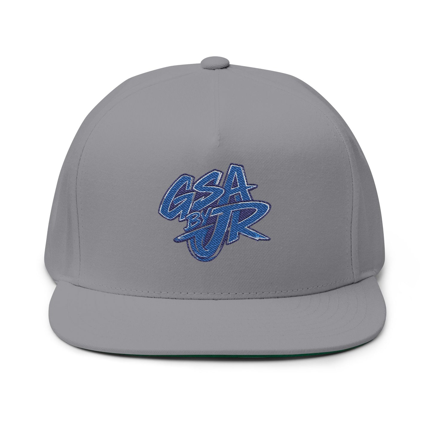 Blue Graffiti Flat Bill Cap