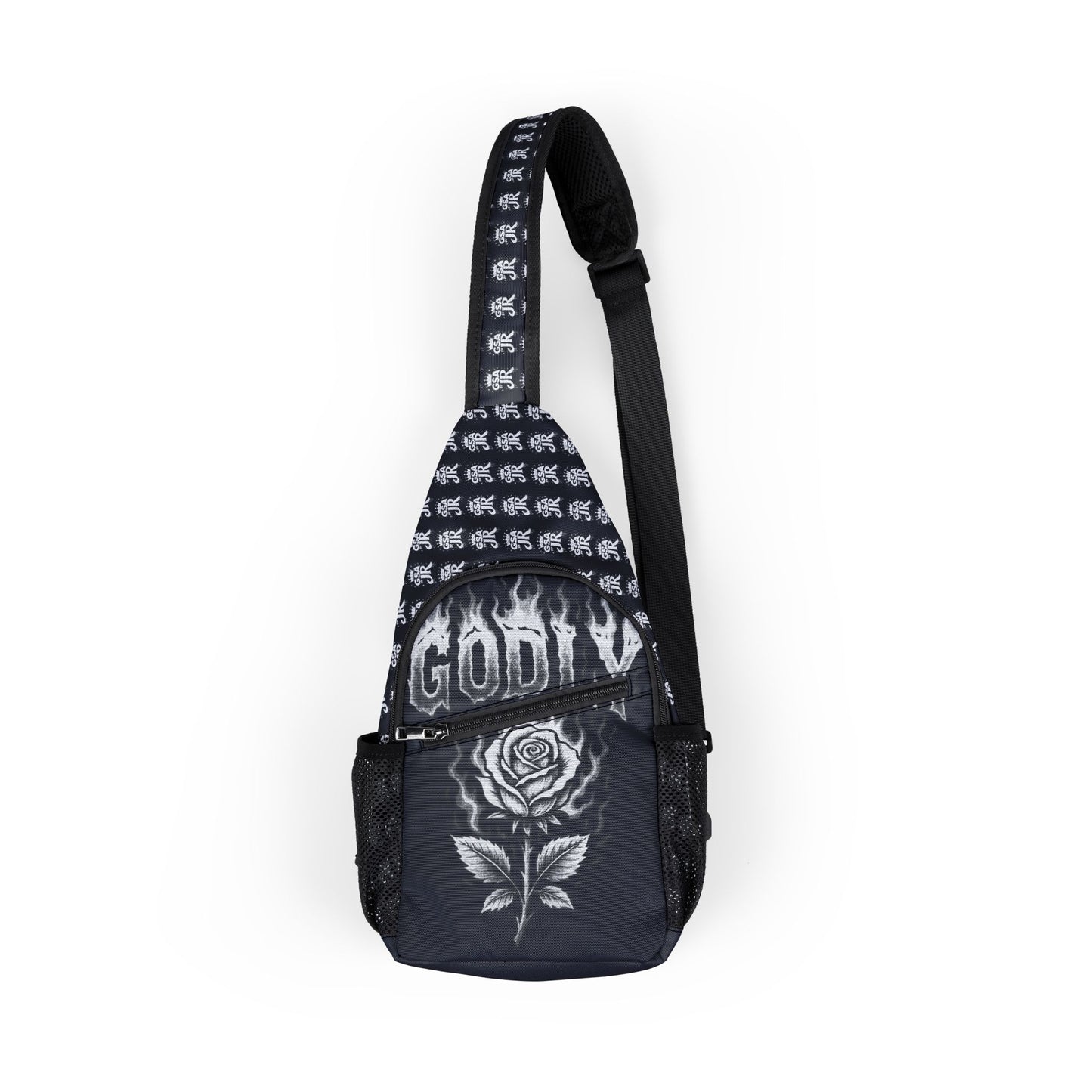 Sling Backpack - Black/White