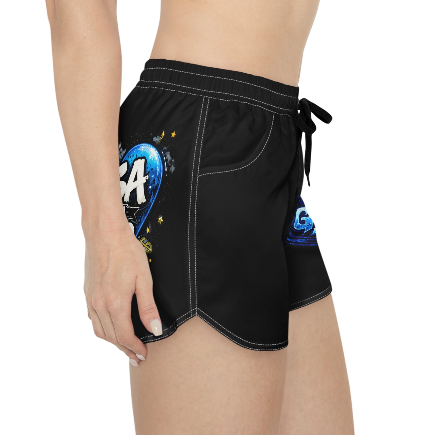 Blue Casual Shorts