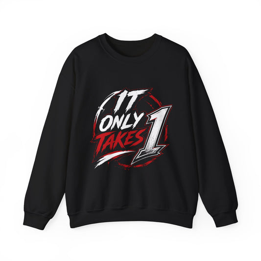 Jay Biv ' It Only Takes 1 Graphic Sweatshirt
