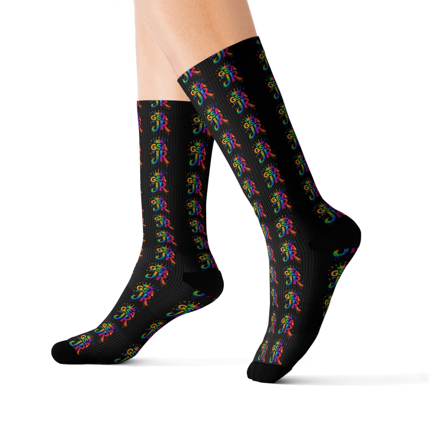 Rainbow Crew Socks