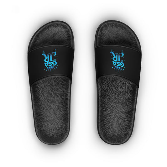 GSA BY JR Women's Slide Sandals – Black & Blue