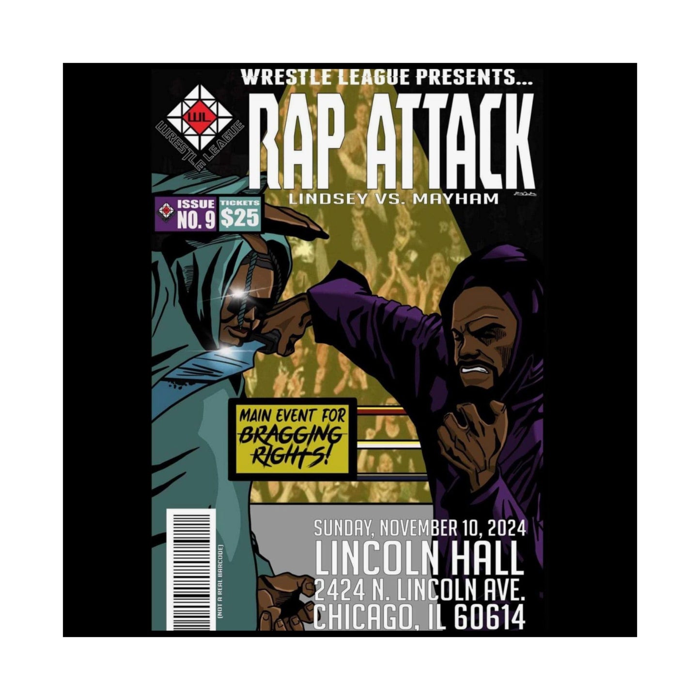 JR LINDSEY VS MOCHOSE MAYHAM POSTER