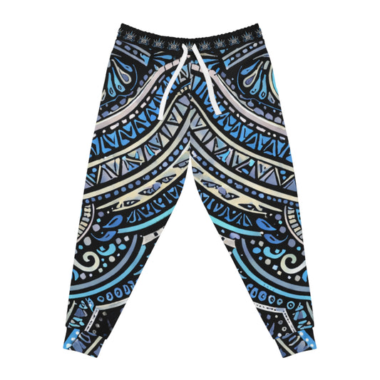 Blue Mandala Graphic Joggers