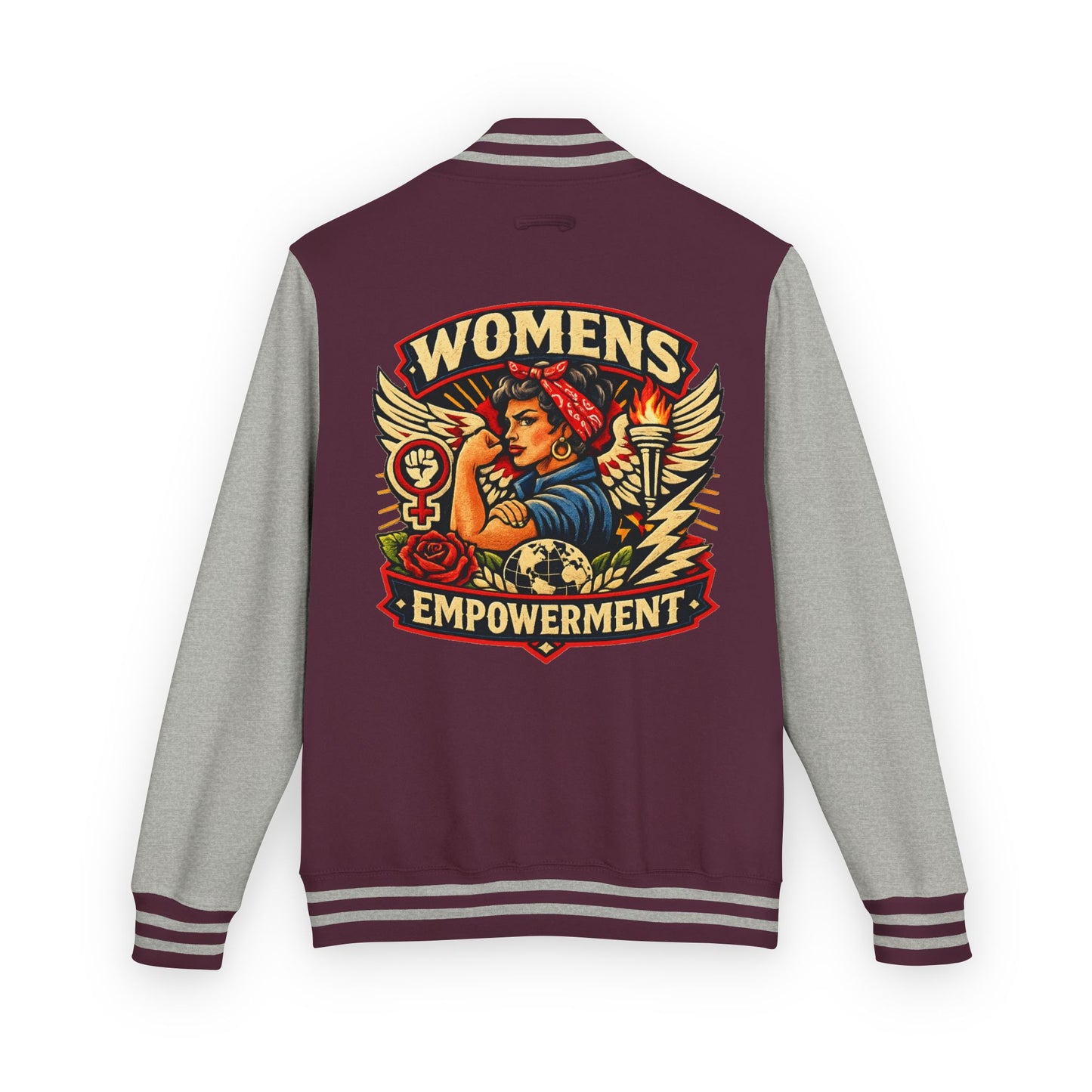 GSA BY JR Women Empowerment Letterman Jacket