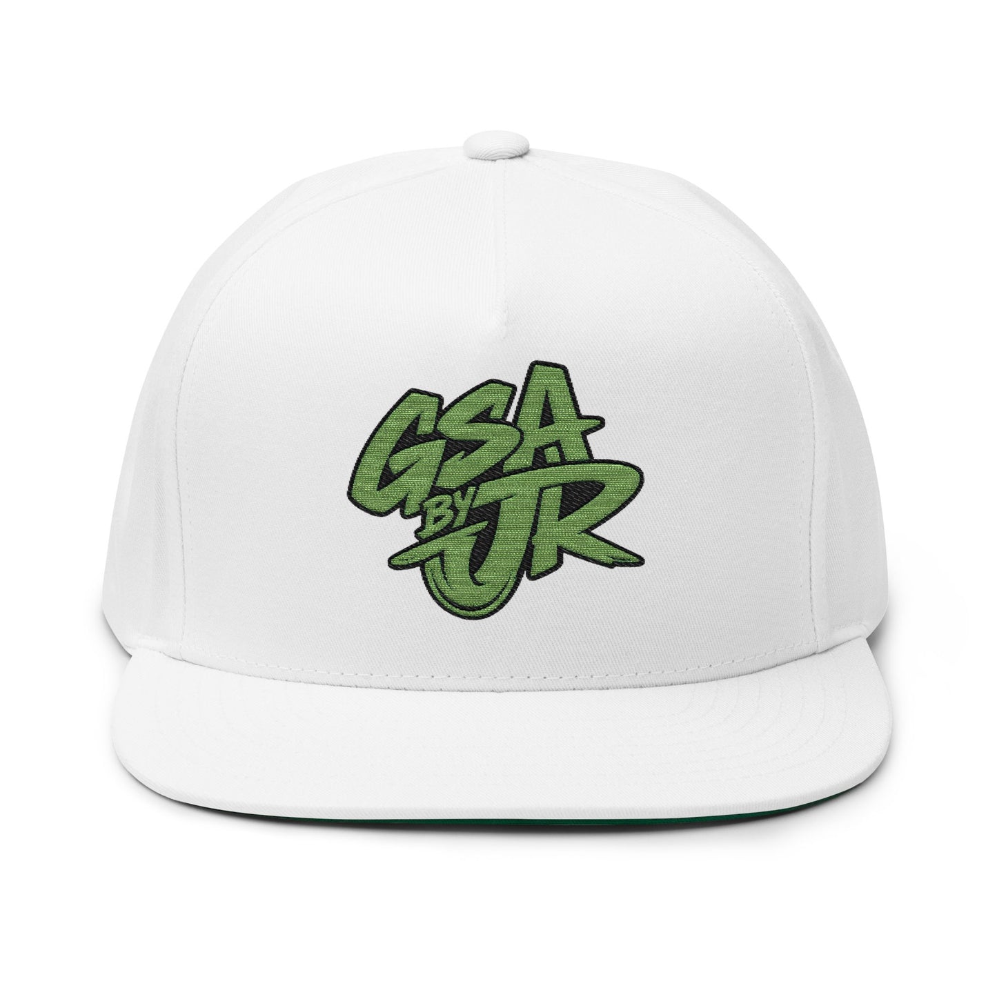 Green Graffiti Flat Bill Cap