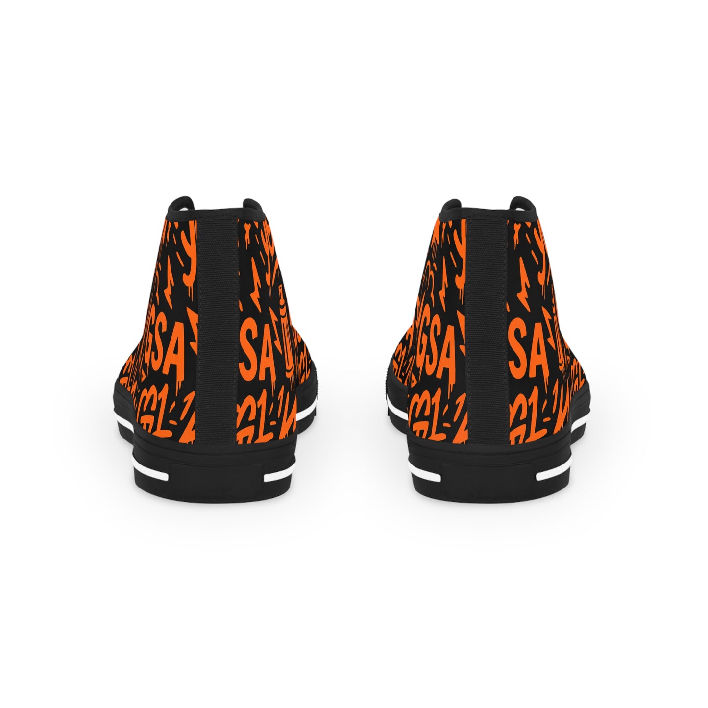 GSA G1 High Top Sneakers- Orange Bursts