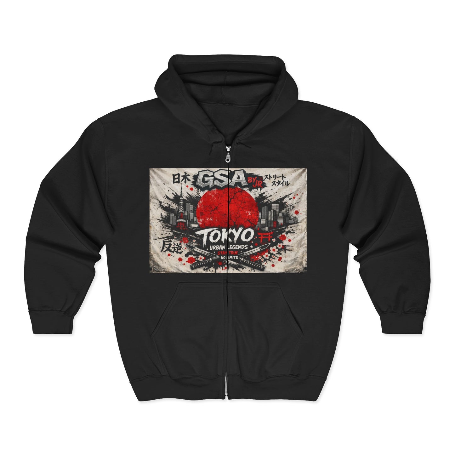 GSA BY JR Tokyo Graphic Zip Hoodie