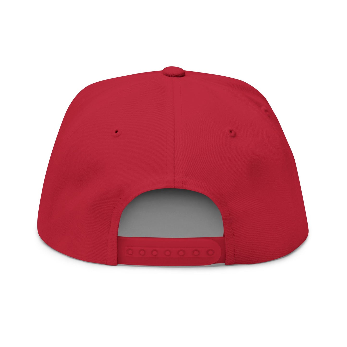 Red Graffiti Flat Bill Cap
