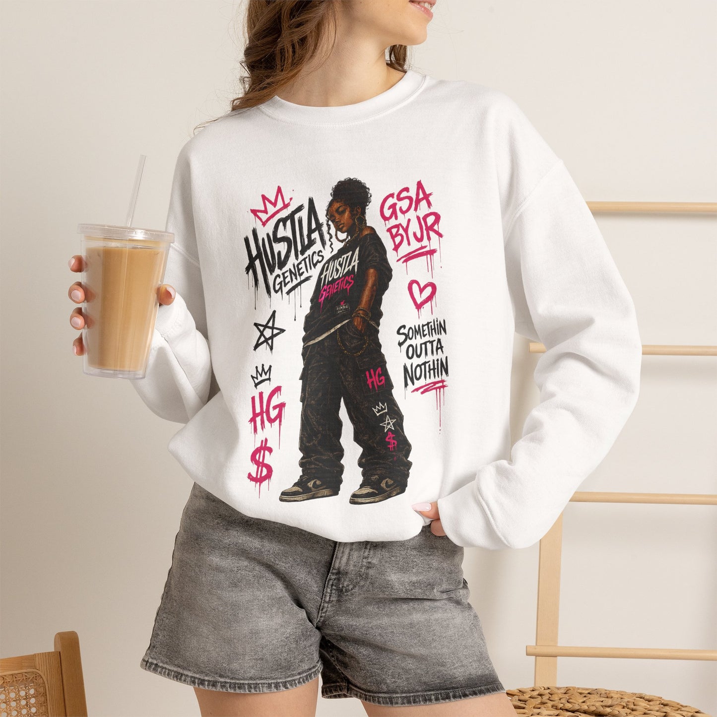 Hustla Genetics " Love to Hustle " Sweatshirt