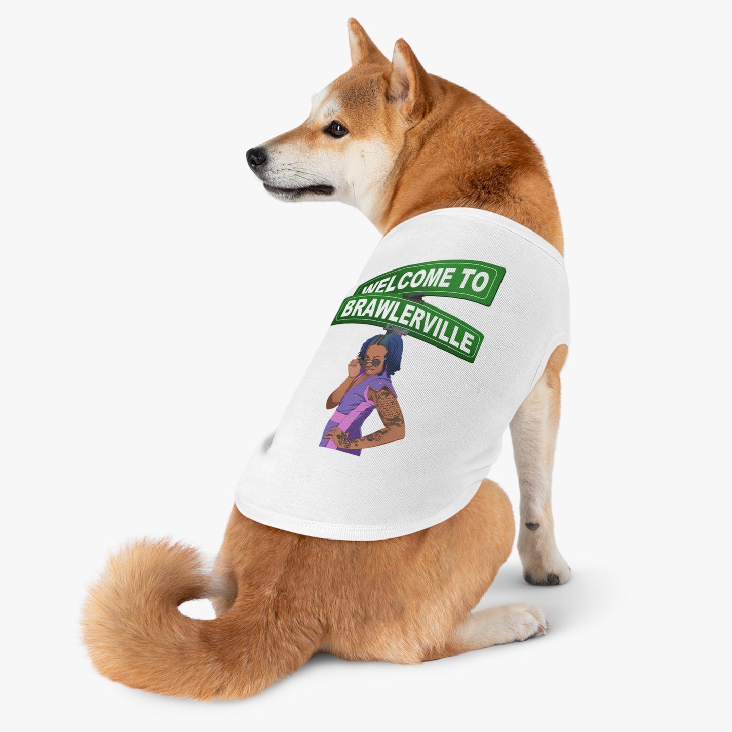 Britany Kay "Welcome to Brawlerville" Pet T-shirts