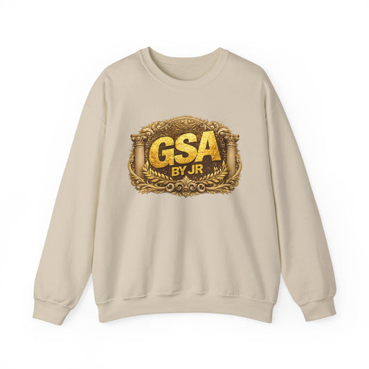 GSA BY JR Vintage Gold Emblem Crewneck Sweatshirt