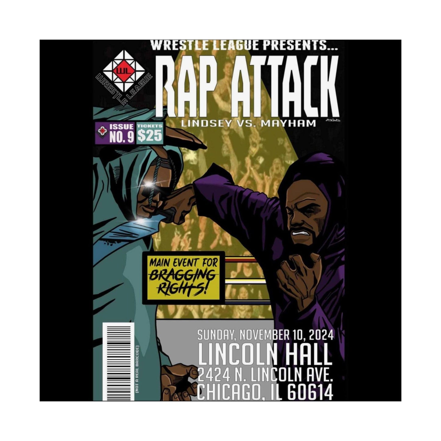 JR LINDSEY VS MOCHOSE MAYHAM POSTER