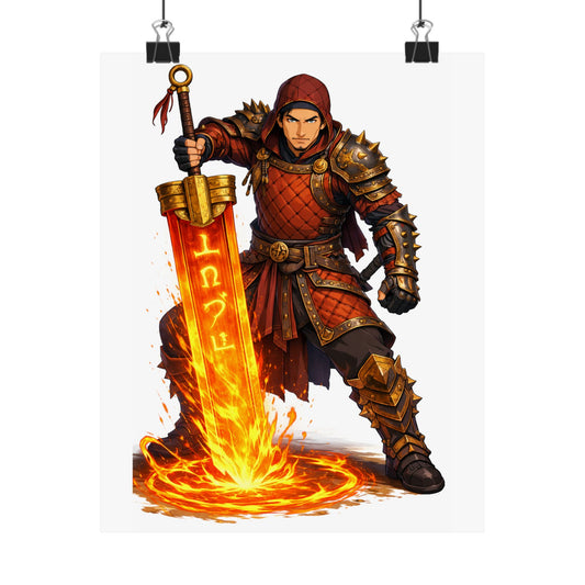 GSA BY JR ANIME POSTER " Warrior "