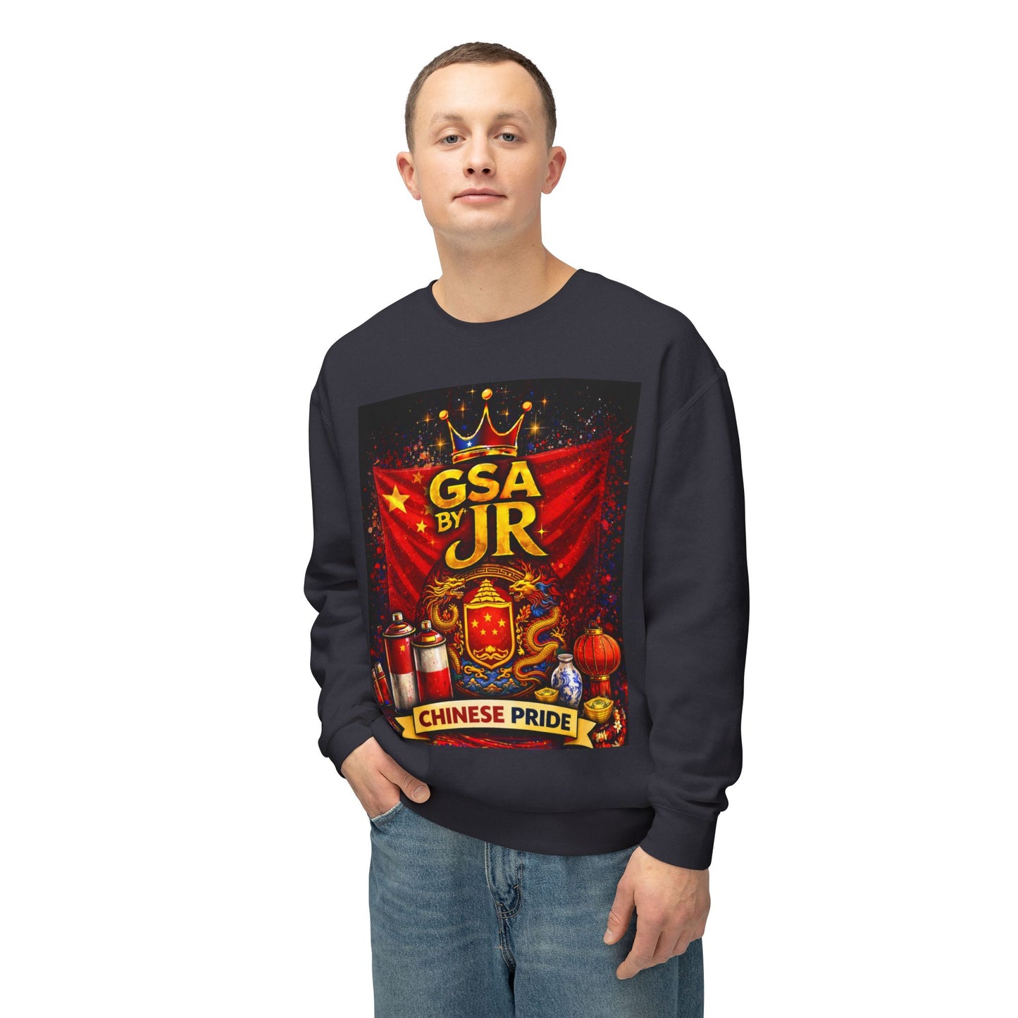 GSA BY JR Chinese Pride Crewneck Sweatshirt