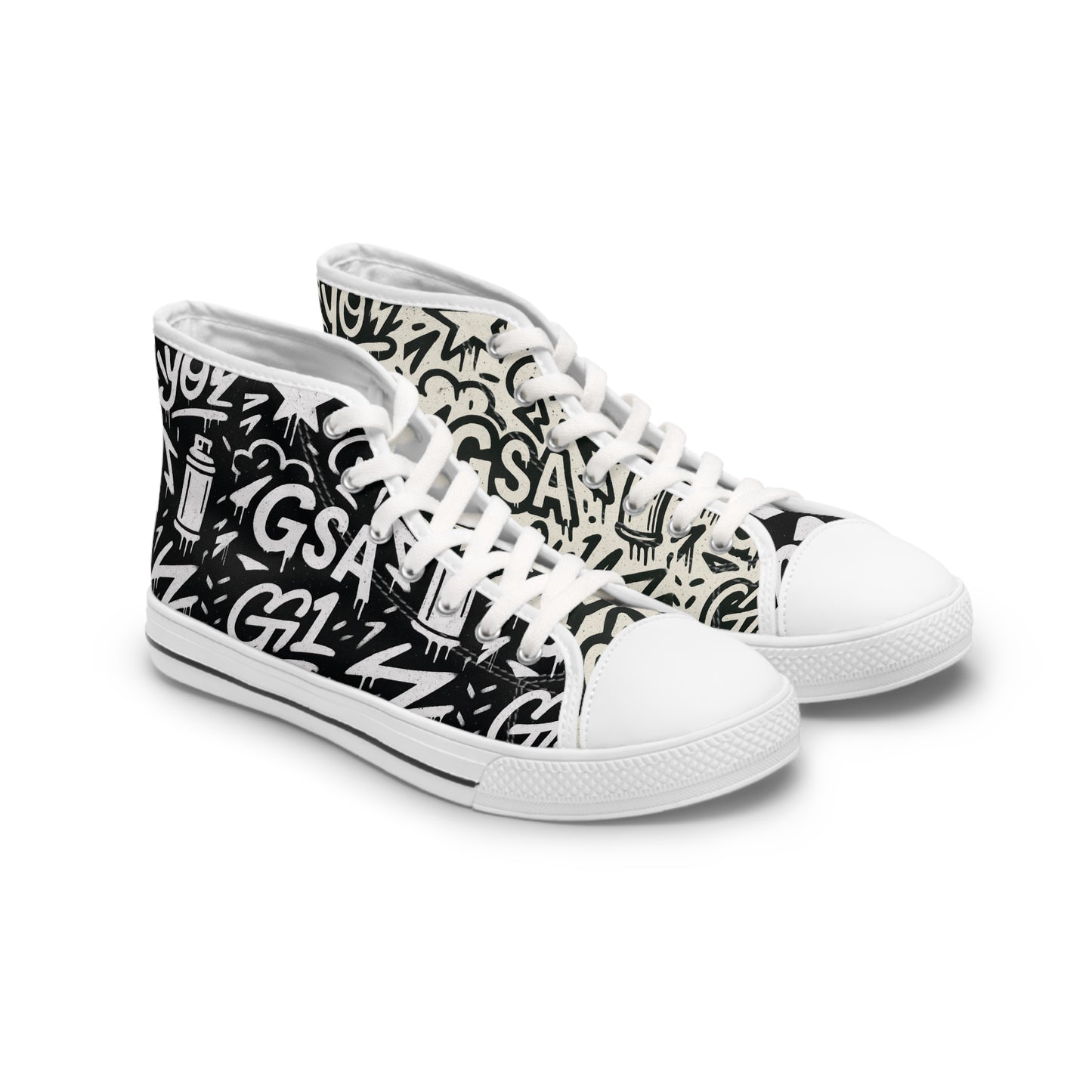 WOMENS GSA G1 High Top Sneakers - Yin & Yang