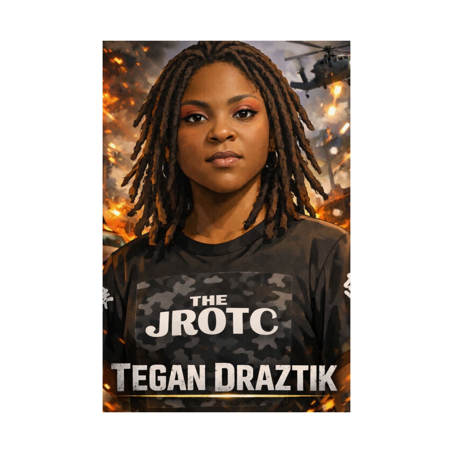 THE JROTC ANIME POSTER: TEGAN DRAZTIK