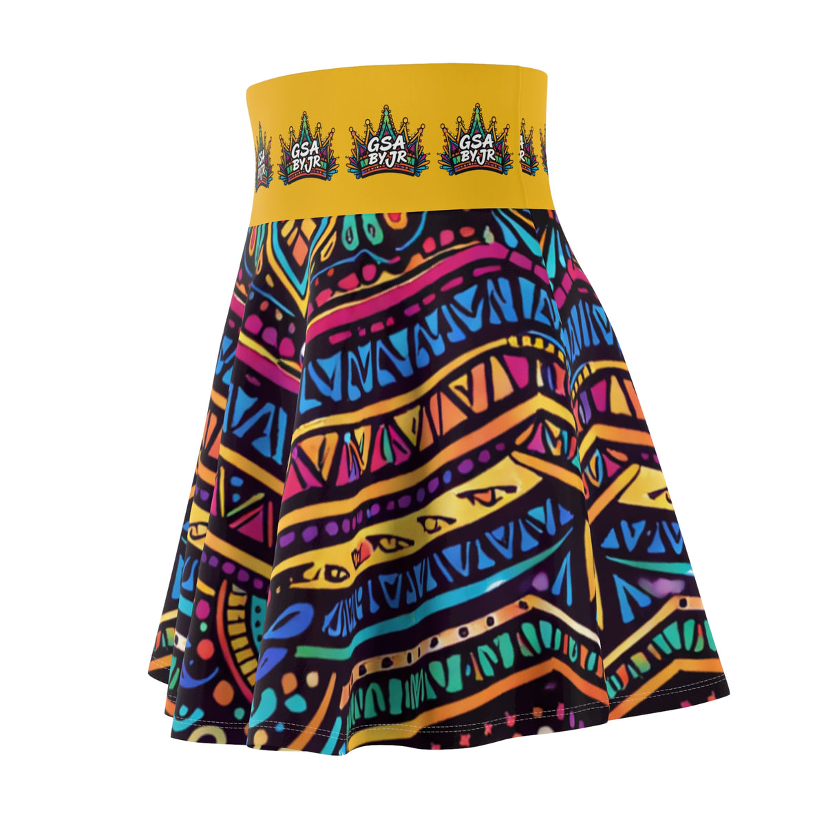 Colorful Tribal Pattern Skater Skirt