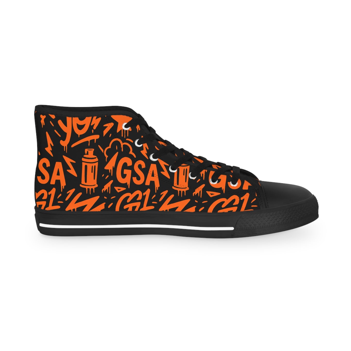 GSA G1 High Top Sneakers- Orange Bursts